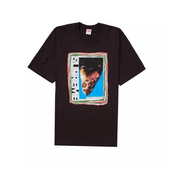 Supreme Mask Invincible Tee T-Shirt Black‎ Size XL New Graphic - Picture 1 of 4